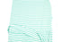 Mint Green and Off White Narrow Stripe Baby French Terry Knit Fabric by the yard FTK00753R